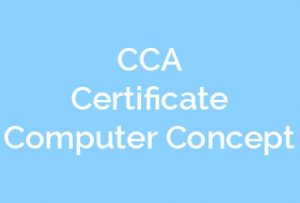 CCA Certificate Computer Concept – BVPIIT